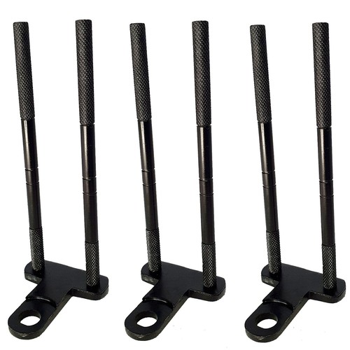 Black snag ear bars - black,